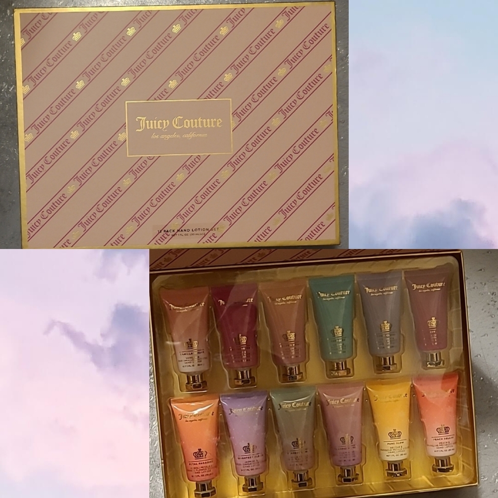 NWT Juicy Couture 12 Pc Lotion Gift Set